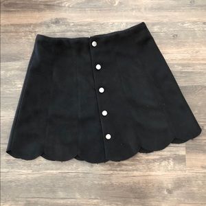 Suedette black skirt from LF
